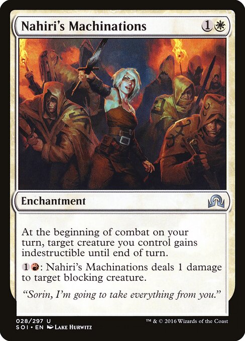 Nahiri's Machinations - Shadows over Innistrad Magic card