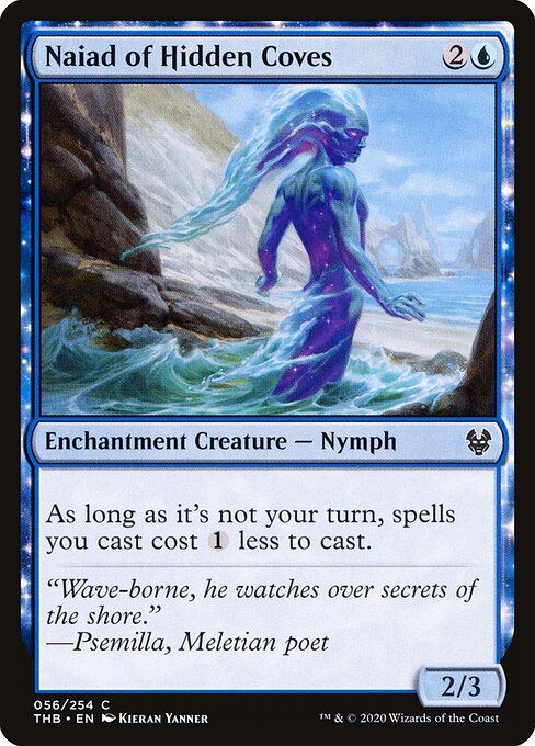 Naiad of Hidden Coves - Theros Beyond Death (#56) - Illustrated by Kieran Yanner - Magic: The Gathering Card
