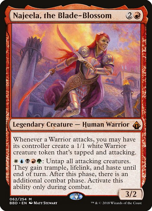 Najeela, the Blade-Blossom - Battlebond (#62) - Illustrated by Matt Stewart - Magic: The Gathering Card