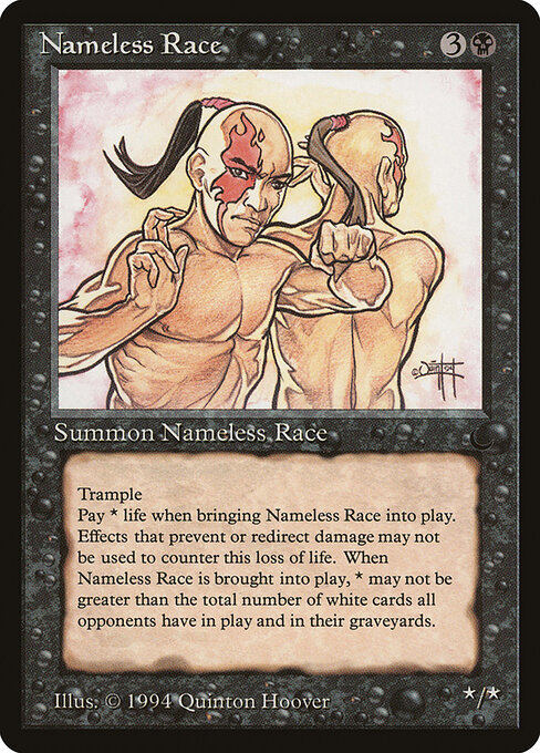 Razza Senza Nome (Nameless Race) - The Dark (#50) - Illustrated by Quinton Hoover - Magic: The Gathering Card