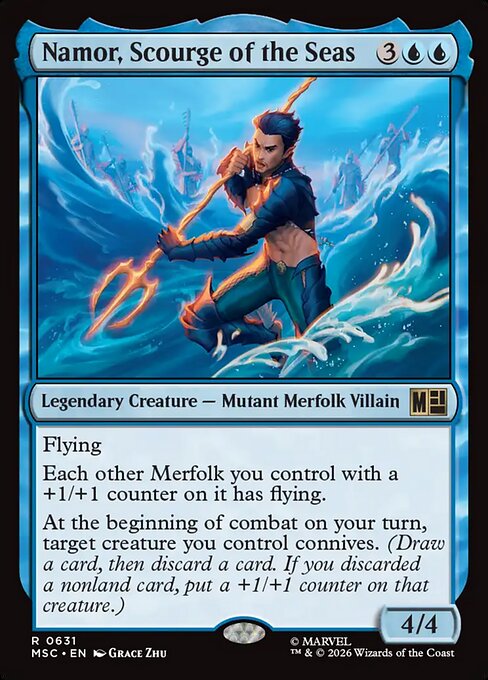 Namor, Scourge of the Seas - Marvel Super Heroes Commander Magic card