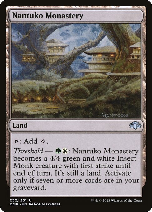 Nantuko Monastery - Dominaria Remastered Magic card