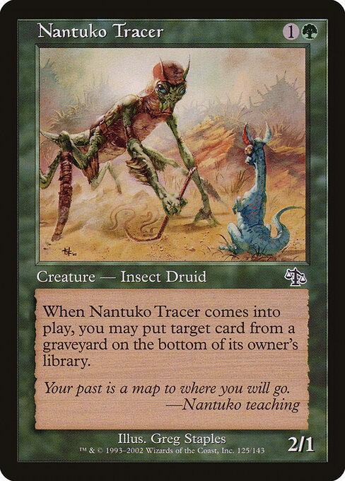 Traceur nantuko (Nantuko Tracer) - Judgment (#125) - Illustrated by Greg Staples - Magic: The Gathering Card