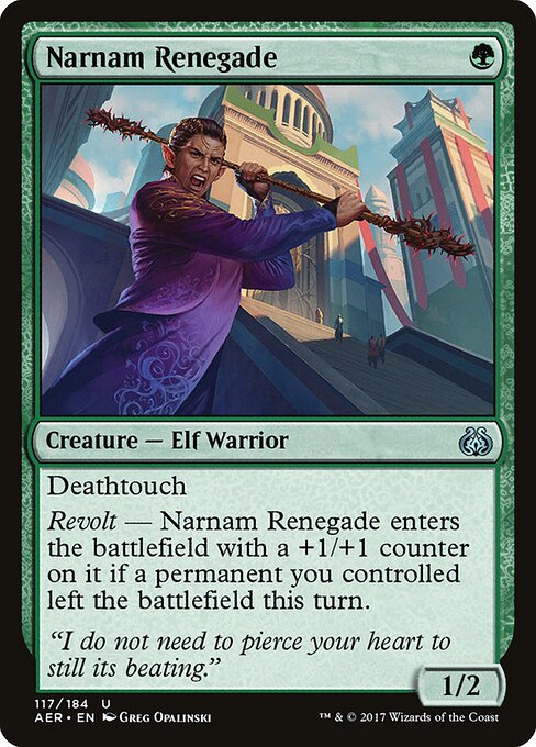 Narnam Renegade - Aether Revolt Magic card