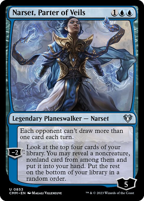 Narset, Parter of Veils - Commander Masters Magic card