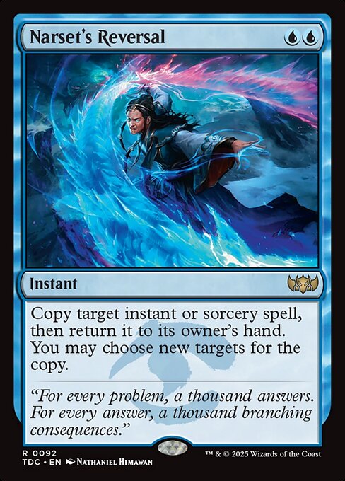 Narset's Reversal - Tarkir: Dragonstorm Commander (#92) - Illustrated by Nathaniel Himawan - Magic: The Gathering Card