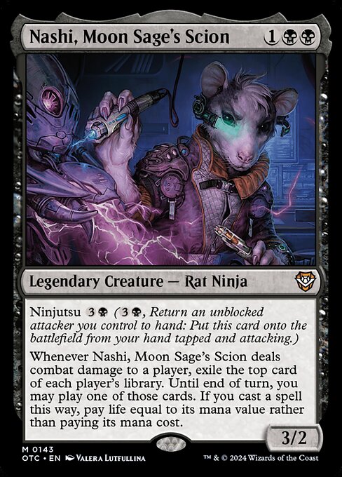 Nashi, Moon Sage's Scion - Outlaws of Thunder Junction Commander Magic card