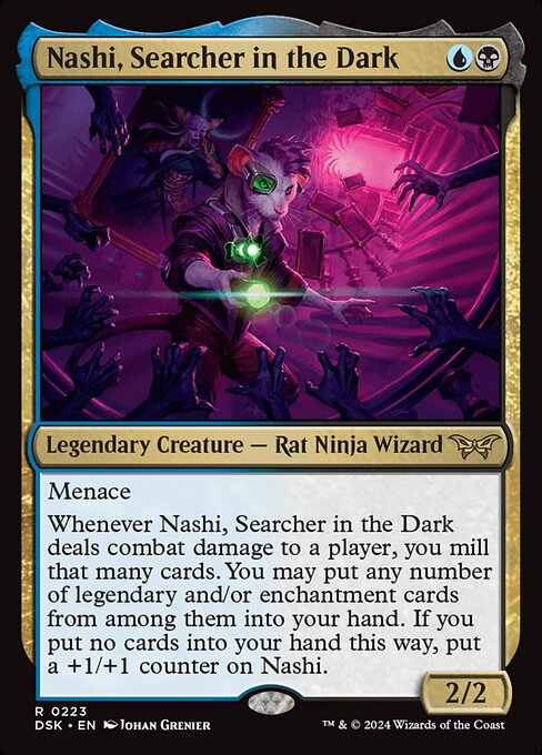 Nashi, Searcher in the Dark - Duskmourn: House of Horror Magic card