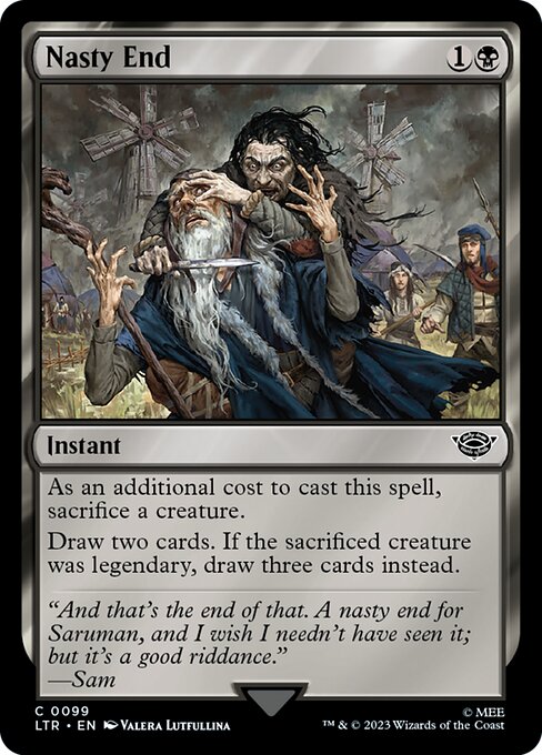 Nasty End - The Lord of the Rings: Tales of Middle-earth Magic card