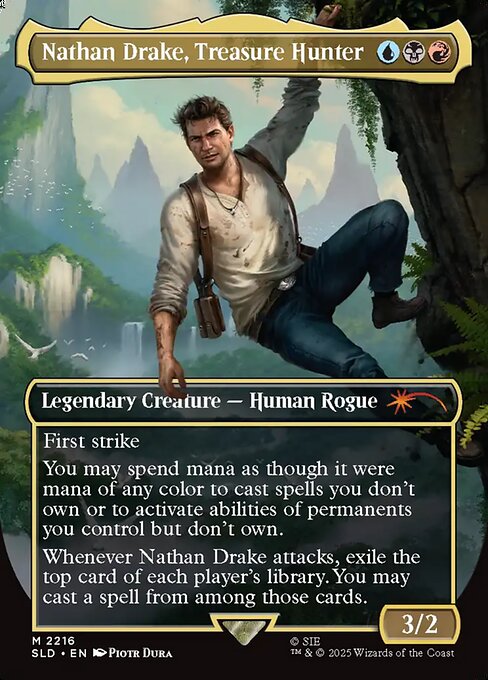 Nathan Drake, Treasure Hunter - Secret Lair Drop Magic card