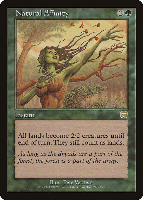 自然の類似 (Natural Affinity) - Ninth Edition (#256) - Illustrated by Pete Venters - Magic: The Gathering Card