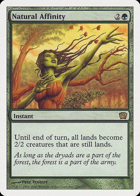 Natural Affinity - Ninth Edition Magic card