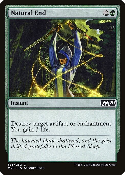 Natural End - Core Set 2020 Magic card