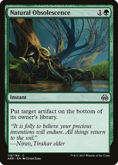 Natural Obsolescence - Aether Revolt Magic card