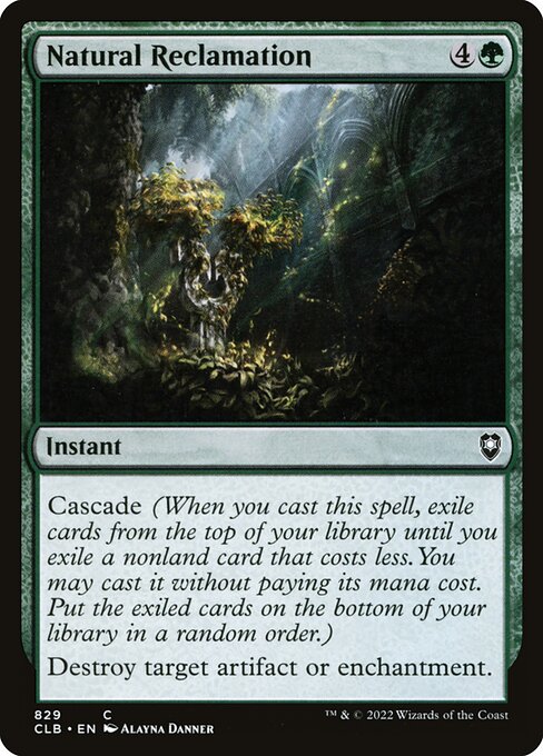 Natural Reclamation - Commander Legends: Battle for Baldur's Gate Magic card