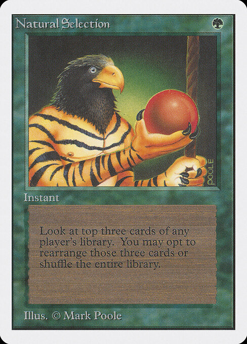 Natural Selection - Unlimited Edition Magic card