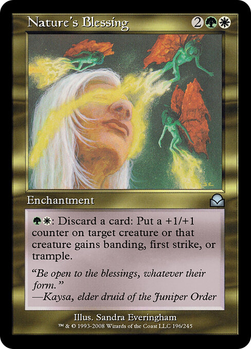 Nature's Blessing - Masters Edition II Magic card