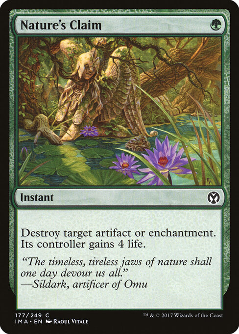 Nature's Claim - Iconic Masters Magic card