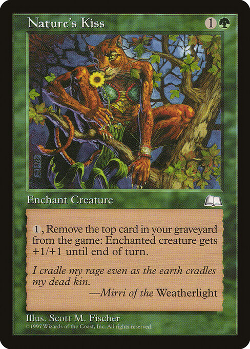 Beso de la naturaleza (Nature's Kiss) - Weatherlight (#136) - Illustrated by Scott M. Fischer - Magic: The Gathering Card