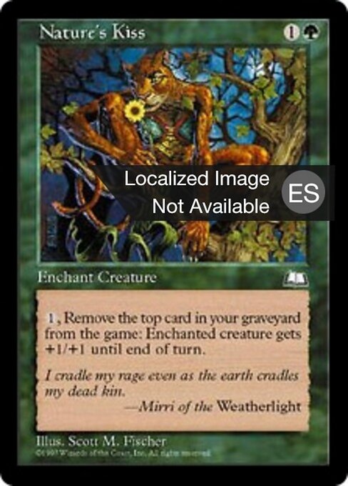 Gunst der Natur (Nature's Kiss) - Weatherlight (#136) - Illustrated by Scott M. Fischer - Magic: The Gathering Card
