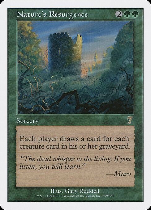 Nature's Resurgence - Seventh Edition Magic card