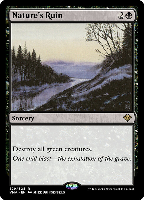 Nature's Ruin - Vintage Masters Magic card