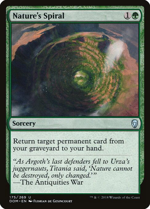 Nature's Spiral - Dominaria Magic card
