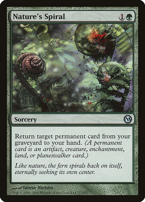 Spirale de la nature (Nature's Spiral) - Dominaria (#175) - Illustrated by Florian de Gesincourt - Magic: The Gathering Card