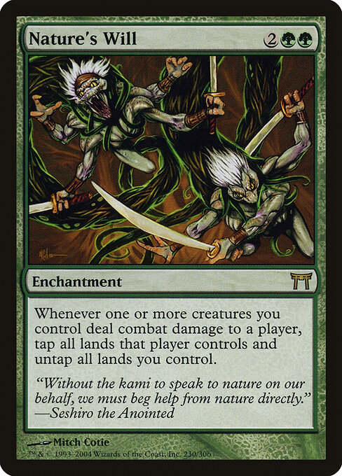 Nature's Will - Champions of Kamigawa Magic card