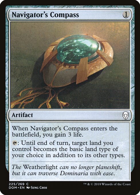 Navigator's Compass - Dominaria Magic card