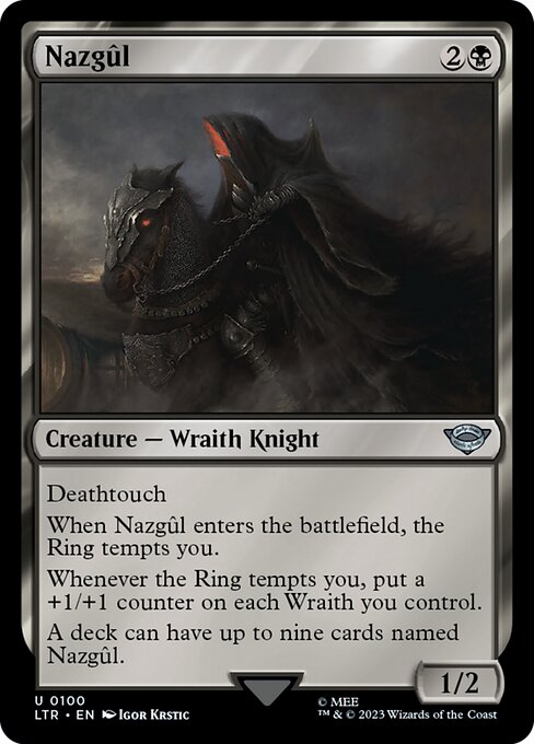 Nazgûl - The Lord of the Rings: Tales of Middle-earth (#100) - Illustrated by Igor Krstic - Magic: The Gathering Card