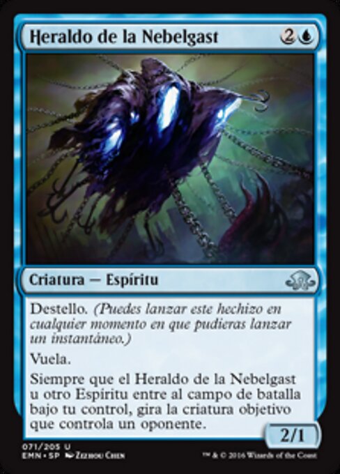 Héraut de Nebelgast (Nebelgast Herald) - Eldritch Moon (#71) - Illustrated by Zezhou Chen - Magic: The Gathering Card