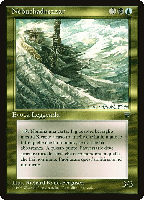 Nebuchadnezzar - Masters Edition III (#162) - Illustrated by Richard Kane Ferguson - Magic: The Gathering Card