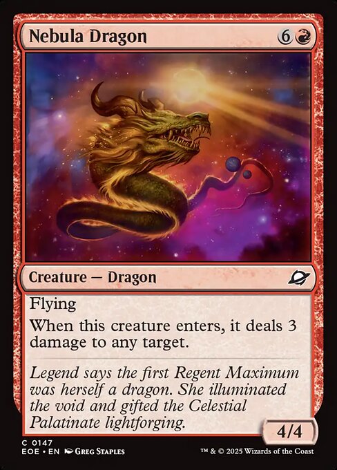 Nebula Dragon - Edge of Eternities Magic card