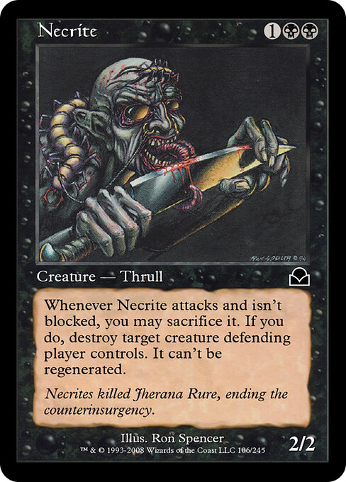 Necrite - Masters Edition II Magic card