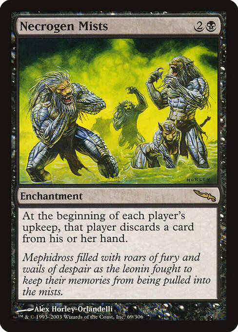 Necrogen Mists - Mirrodin Magic card