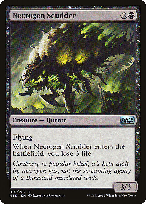 Necrogen Scudder - Magic 2015 (#106) - Illustrated by Raymond Swanland - Magic: The Gathering Card