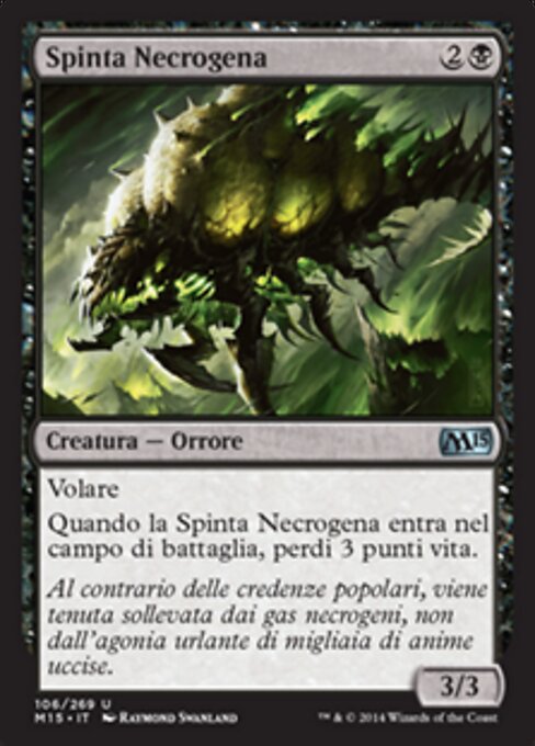Flotteur à nécrogène (Necrogen Scudder) - Scars of Mirrodin (#71) - Illustrated by Raymond Swanland - Magic: The Gathering Card