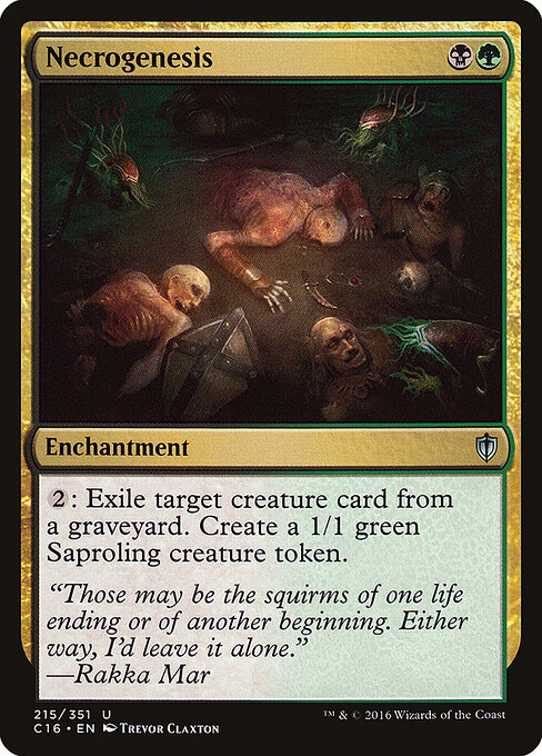 Necrogenesis - Commander 2016 Magic card