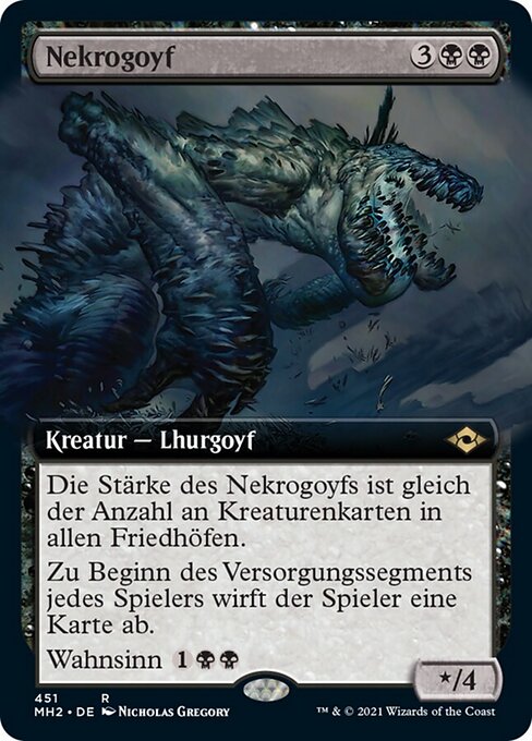 Nekrogoyf (Necrogoyf) - Modern Horizons 3 Commander (#202) - Illustrated by Nicholas Gregory - Magic: The Gathering Card