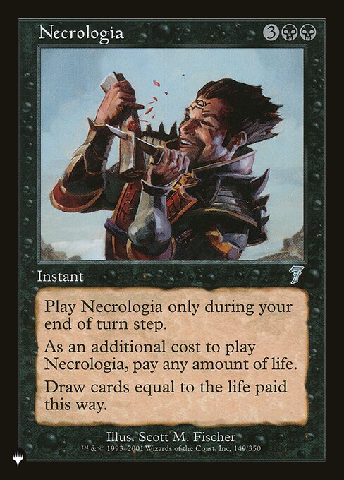 Necrologia - Exodus (#68) - Illustrated by Brom - Magic: The Gathering Card