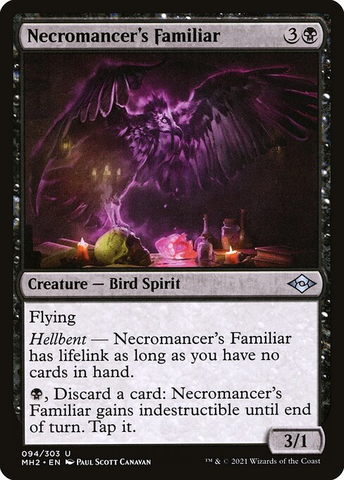 Necromancer's Familiar - Modern Horizons 2 (#94) - Illustrated by Paul Scott Canavan - Magic: The Gathering Card