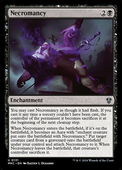 Necromancy - Murders at Karlov Manor Commander Magic card