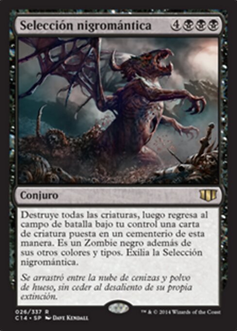 Selezione Necromantica (Necromantic Selection) - Commander 2014 (#26) - Illustrated by Dave Kendall - Magic: The Gathering Card