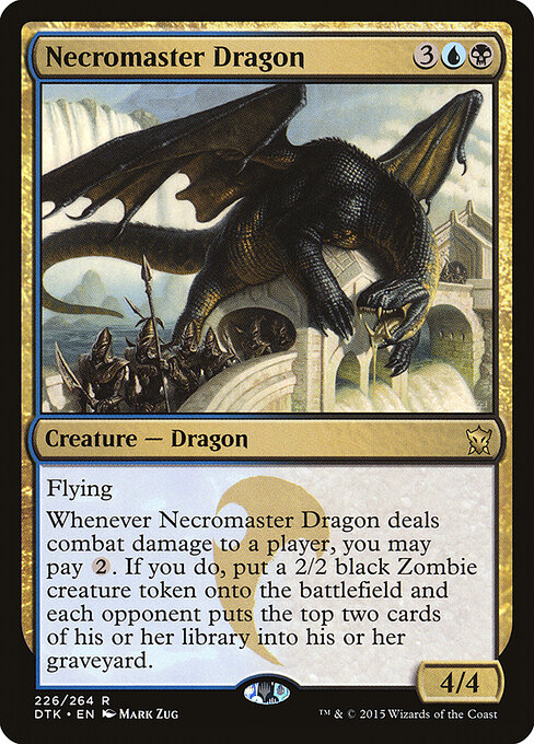 Necromaster Dragon - Dragons of Tarkir Magic card