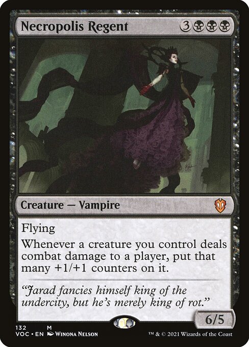 Necropolis Regent - Crimson Vow Commander (#132) - Illustrated by Winona Nelson - Magic: The Gathering Card
