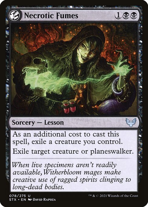 Necrotic Fumes - Strixhaven: School of Mages Magic card