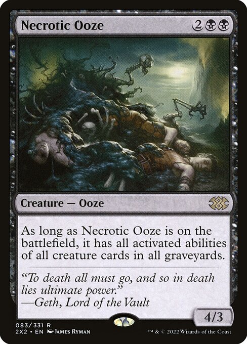 Necrotic Ooze - Double Masters 2022 Magic card