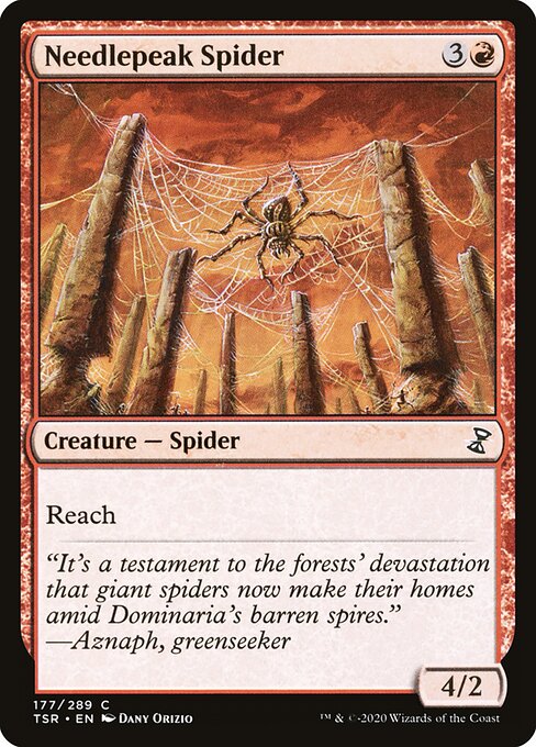Nadelspitzenspinne (Needlepeak Spider) - Planar Chaos (#105) - Illustrated by Dany Orizio - Magic: The Gathering Card