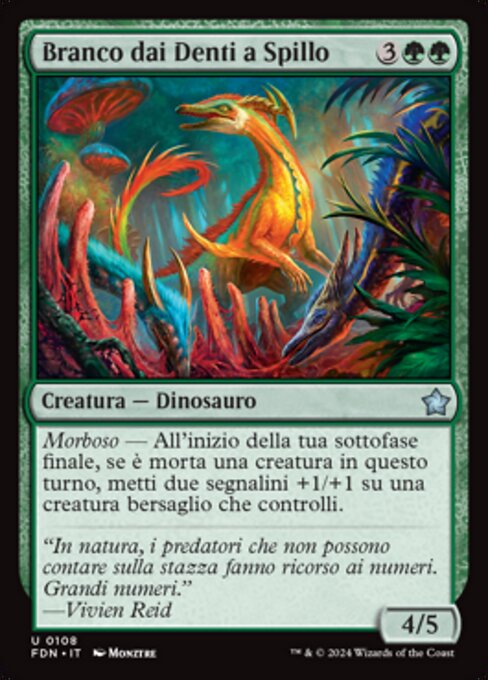 Meute à dents d'aiguille (Needletooth Pack) - Foundations (#108) - Illustrated by Monztre - Magic: The Gathering Card